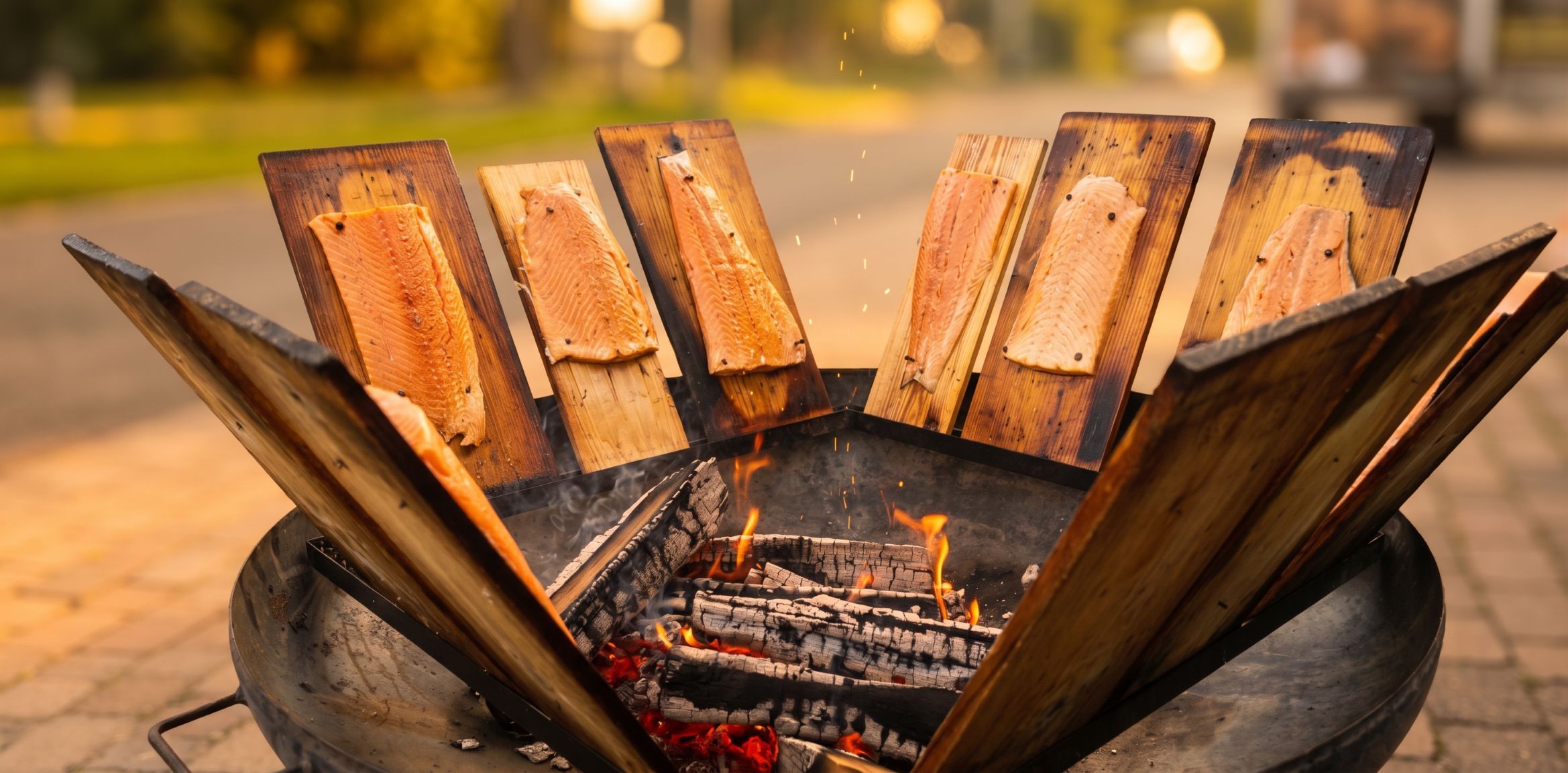 BBQ dishes at an event